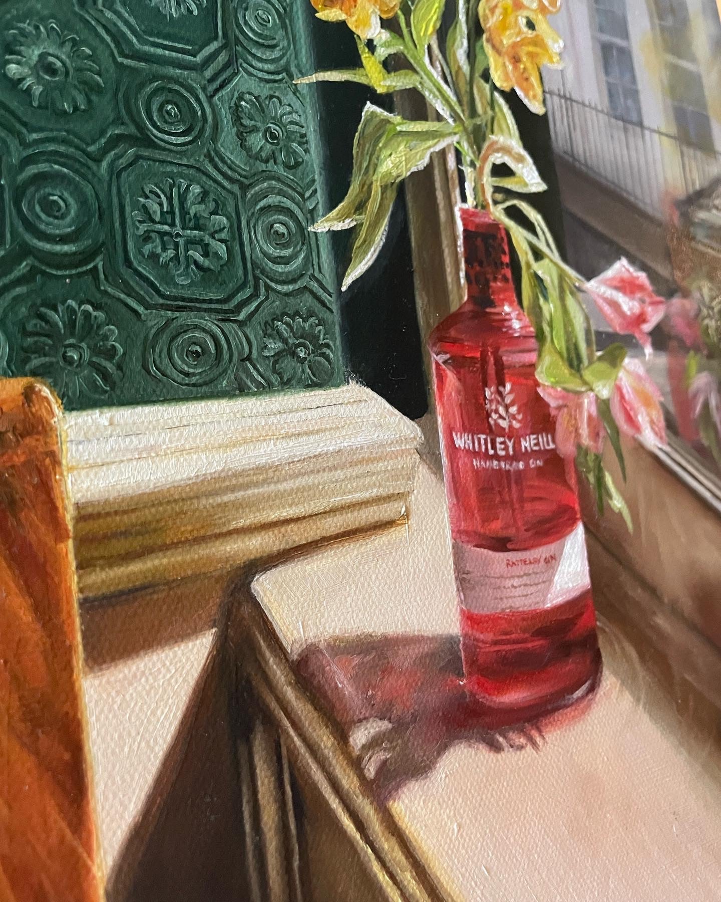 London Pub Original Oil Painting