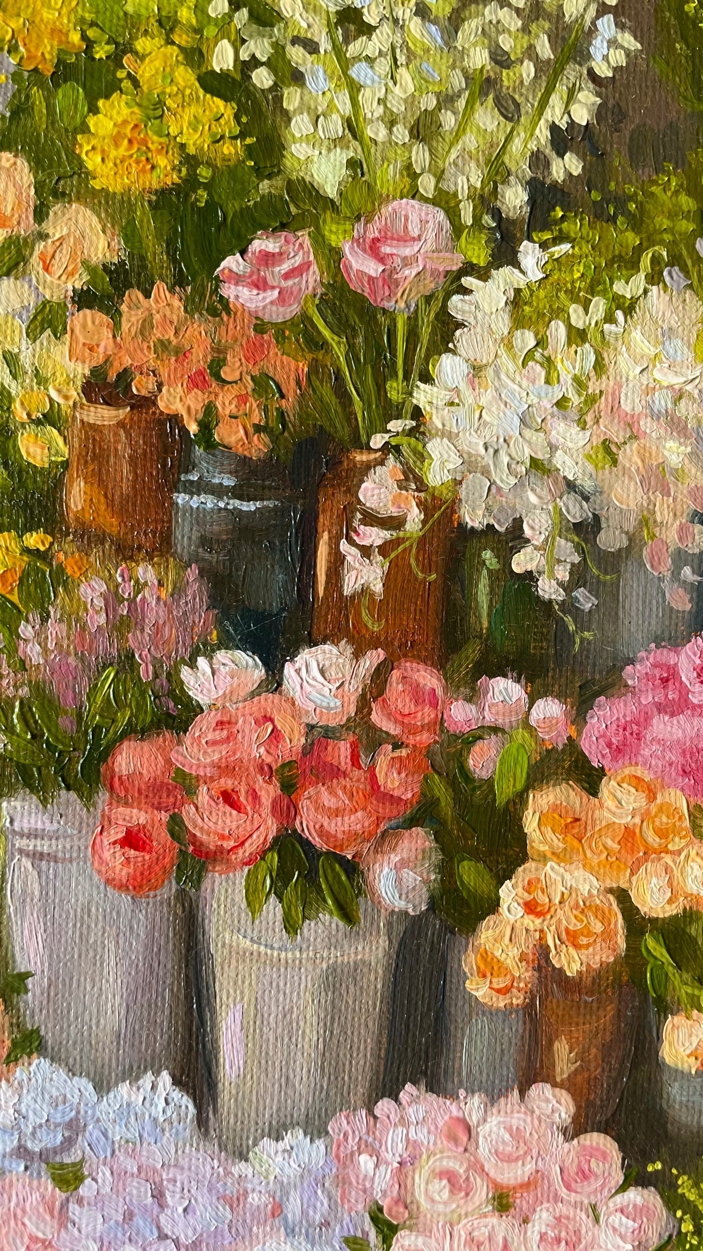 The Florist Original Oil Painting