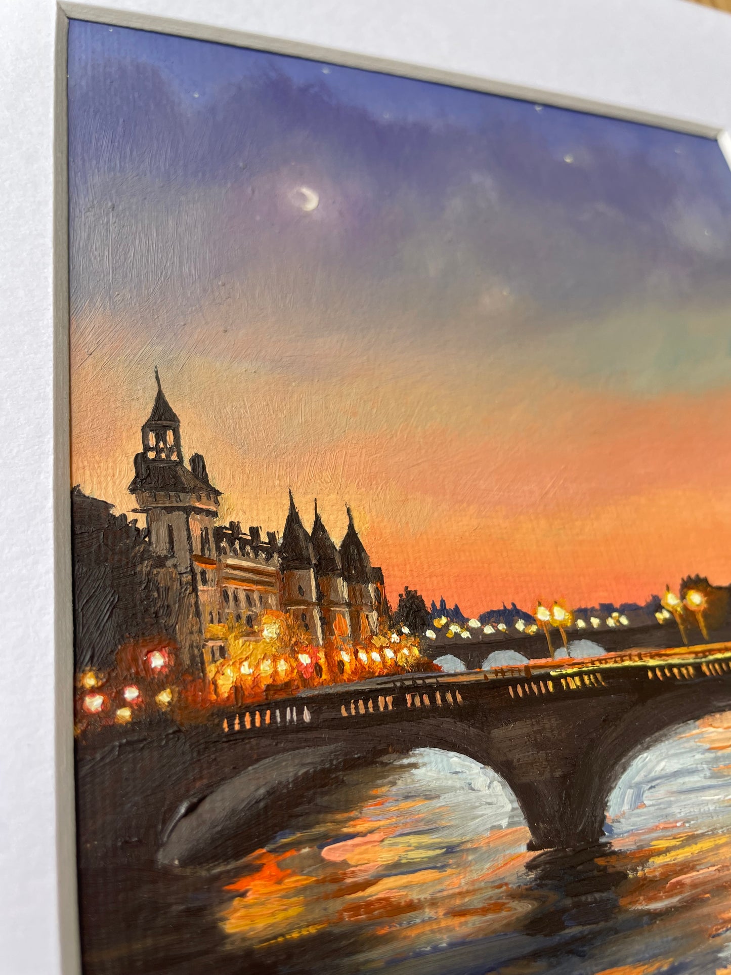 Postcard from Paris The Seine Original Oil Painting