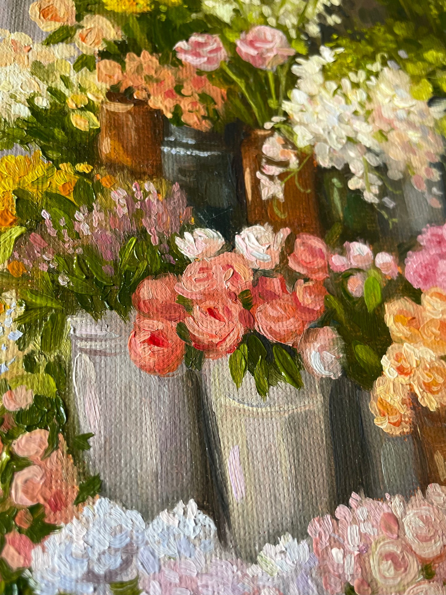 The Florist Original Oil Painting