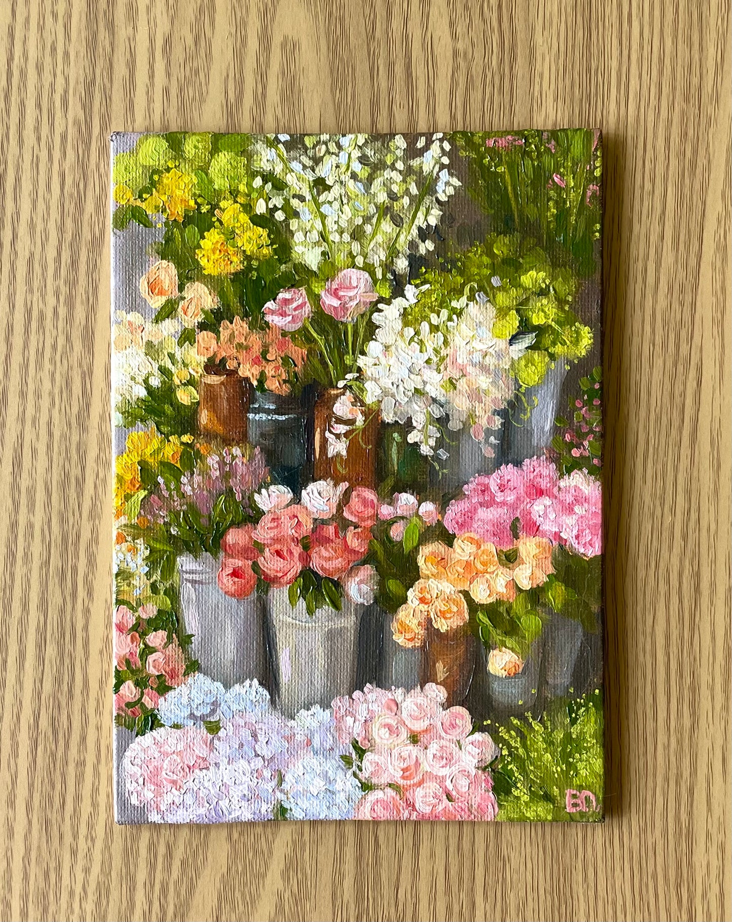 The Florist Original Oil Painting