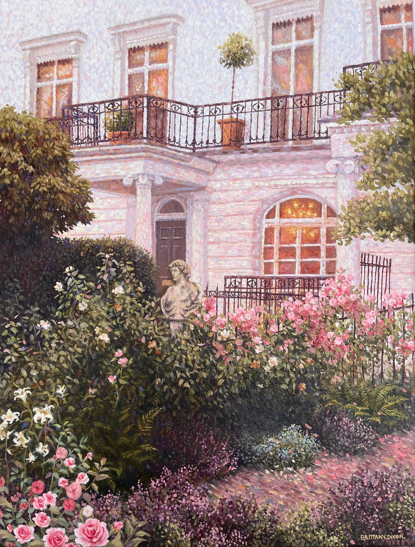 LONDON LOVENOTE Original Oil Painting