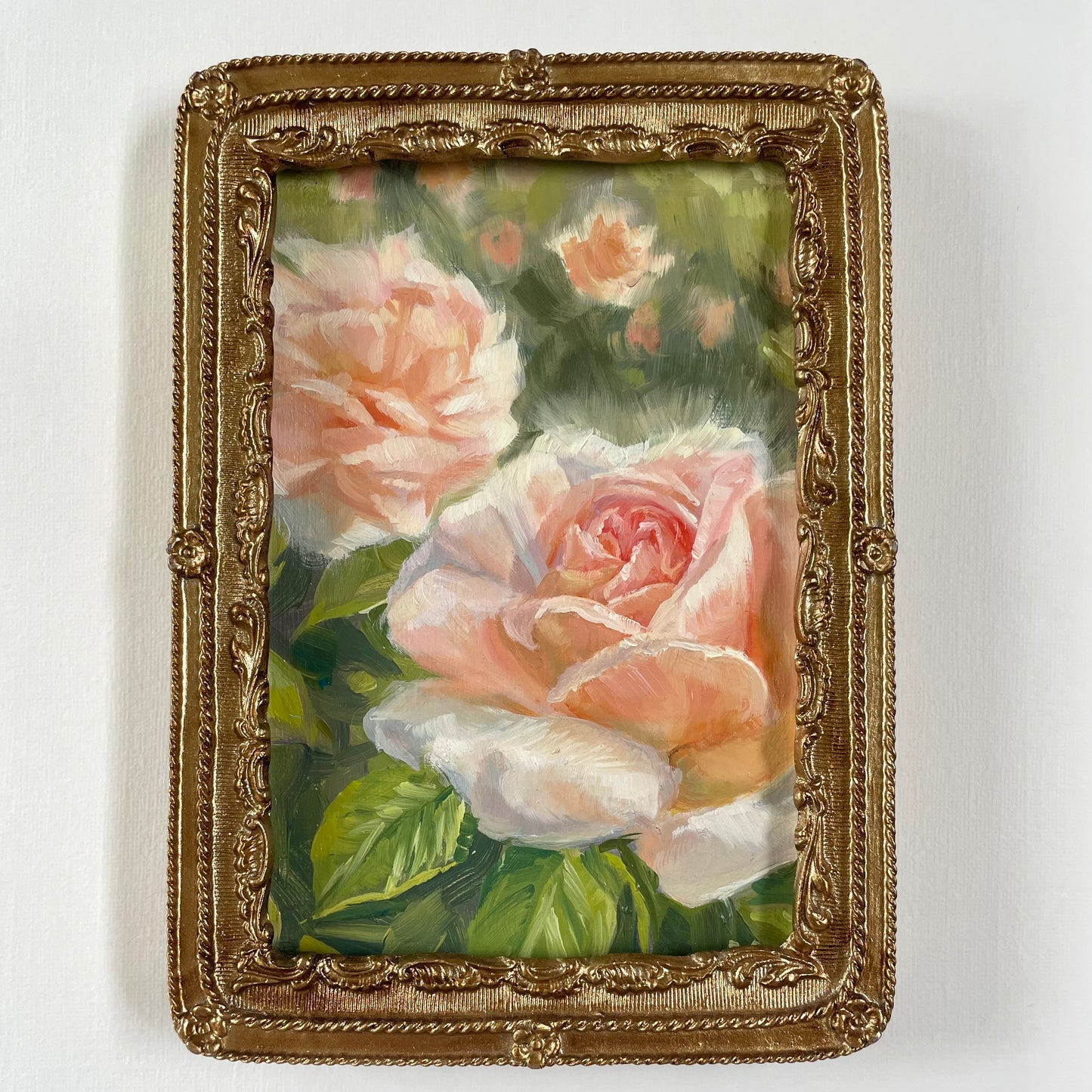 Sunrise Roses Original Oil Painting