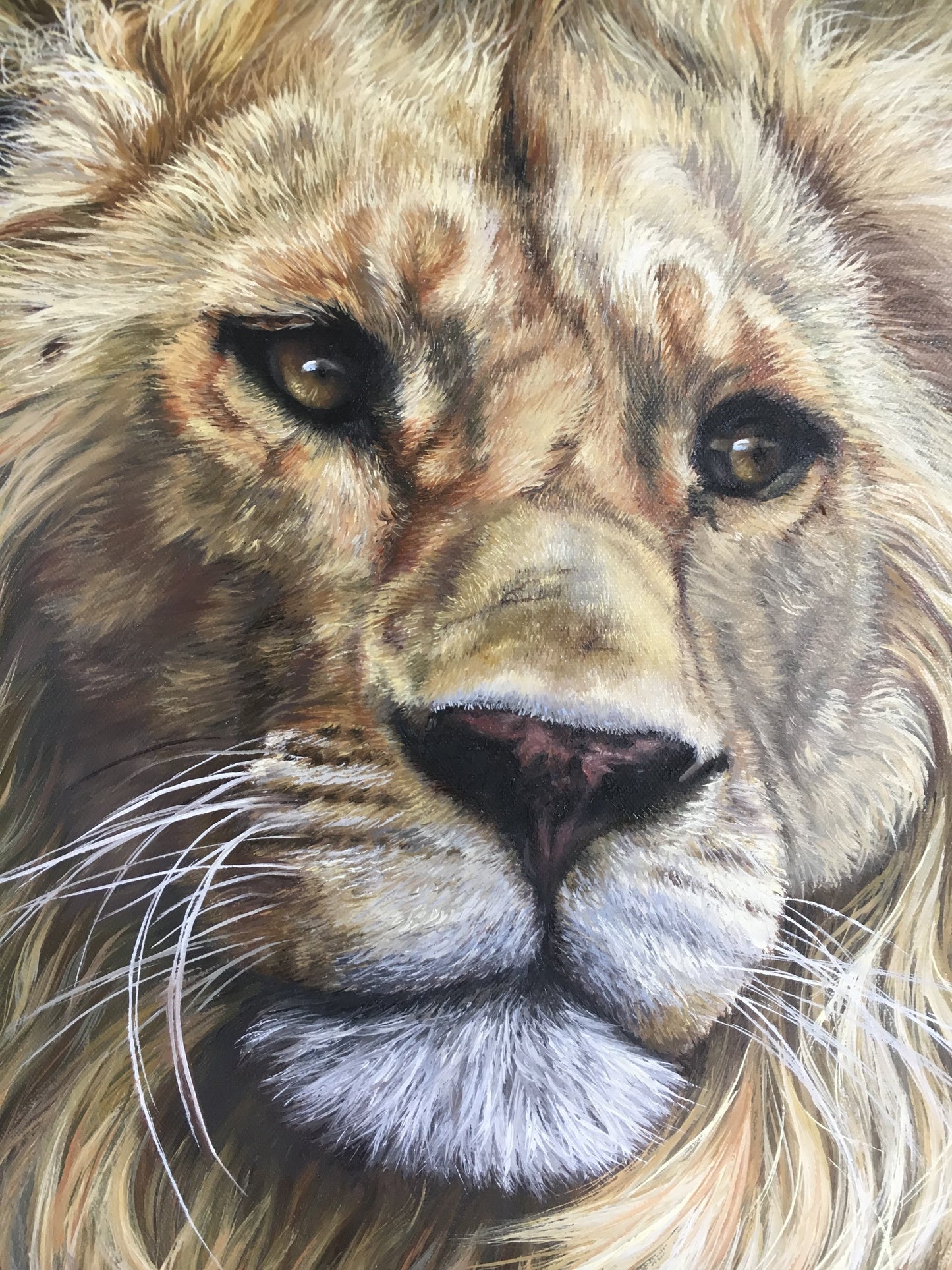 King of the Serengeti Original Oil Painting