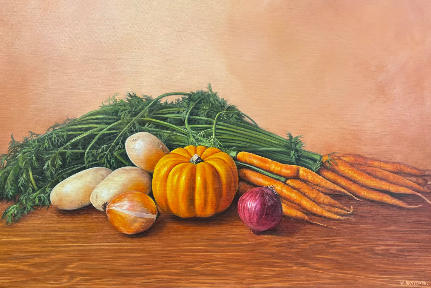 FAMILY HARVEST Original Oil Painting
