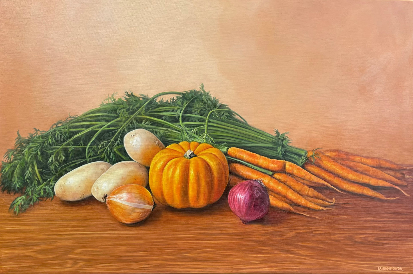 FAMILY HARVEST Original Oil Painting