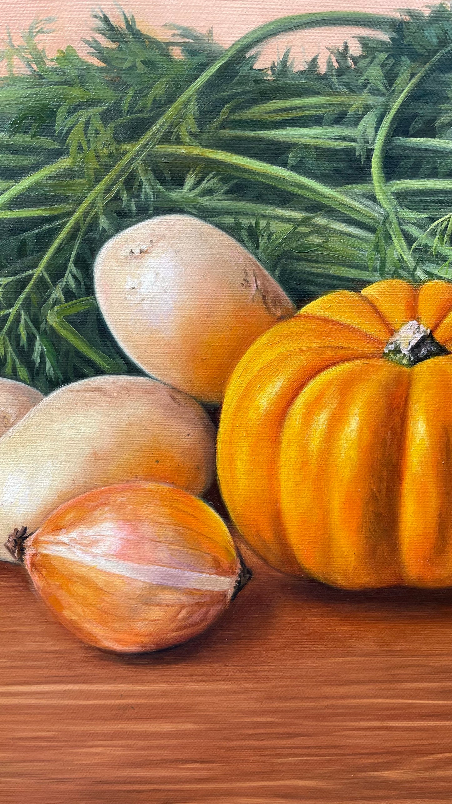 FAMILY HARVEST Original Oil Painting
