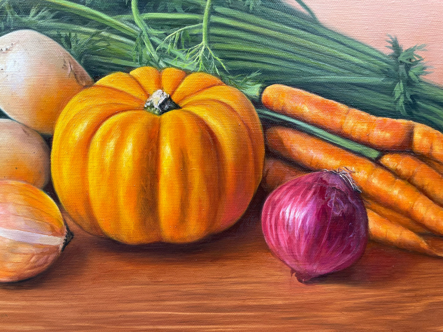 FAMILY HARVEST Original Oil Painting