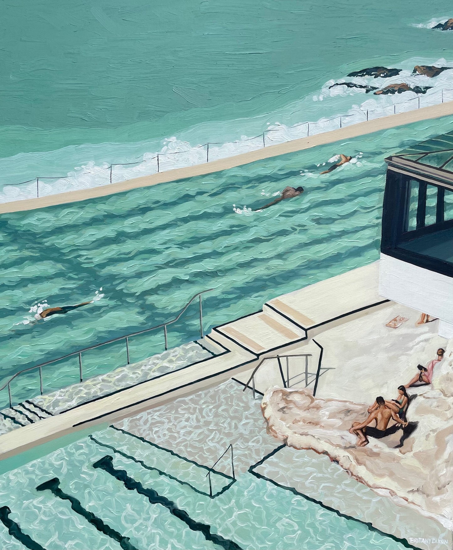 Bondi Icebergs Original Oil Painting