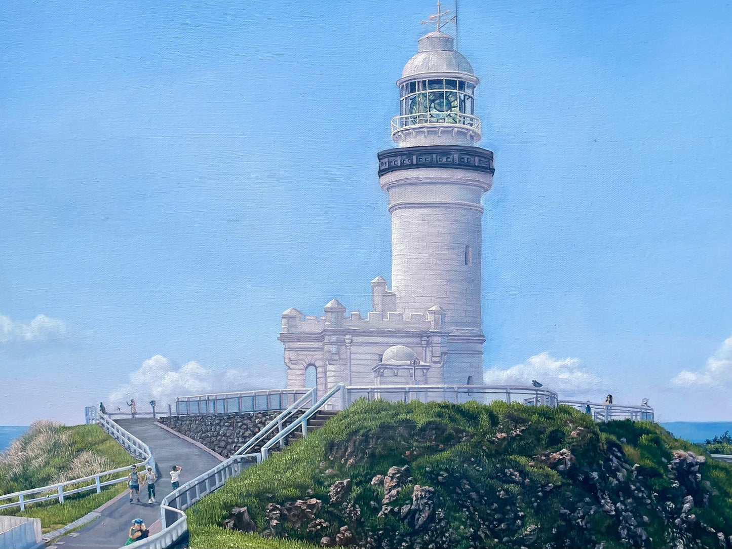 Byron Bay Lighthouse Original Oil Painting