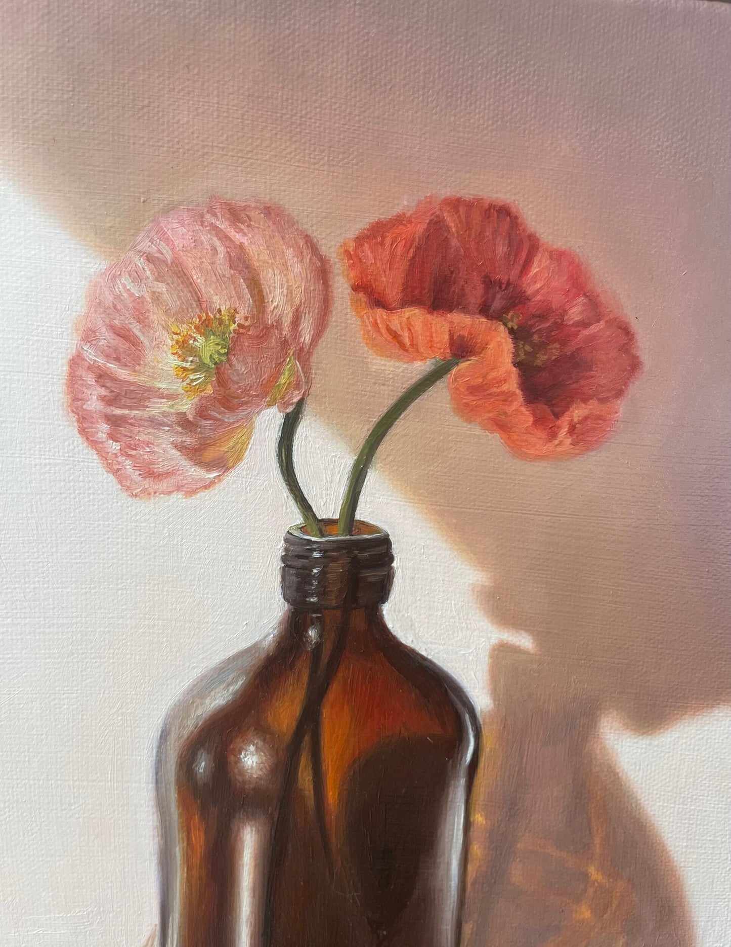 Poppies and Oranges Original Oil Painting
