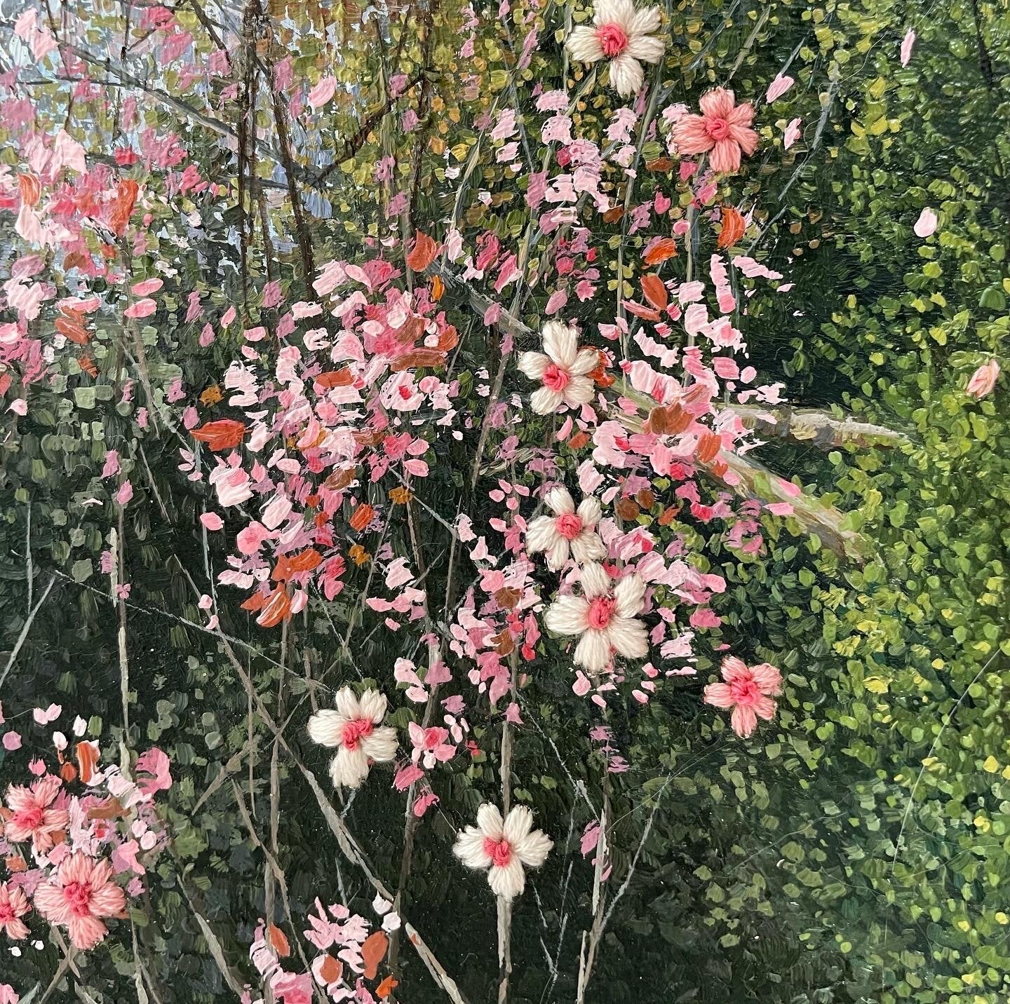 REGENT'S PARK Original Oil Painting | Textured Gardens no. 3