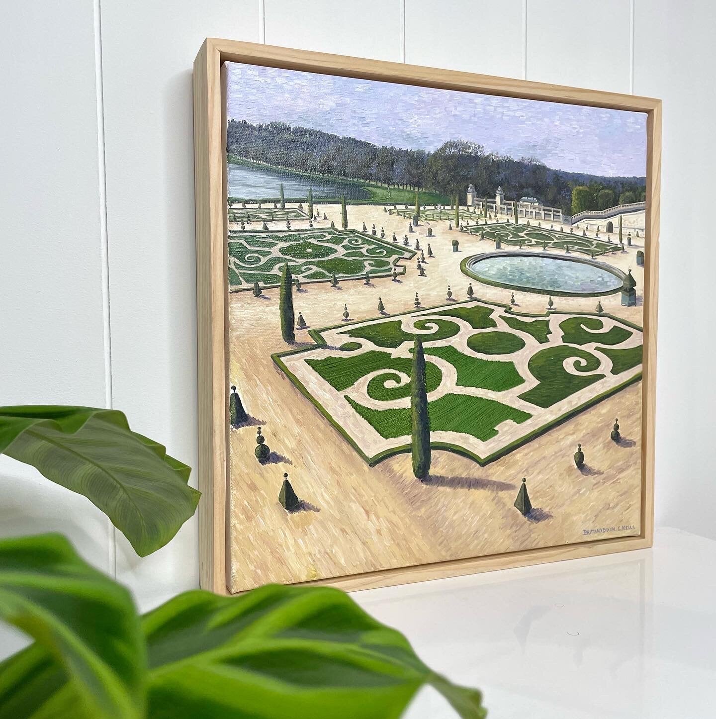 VERSAILLES Original Oil Painting | Textured Gardens no. 2