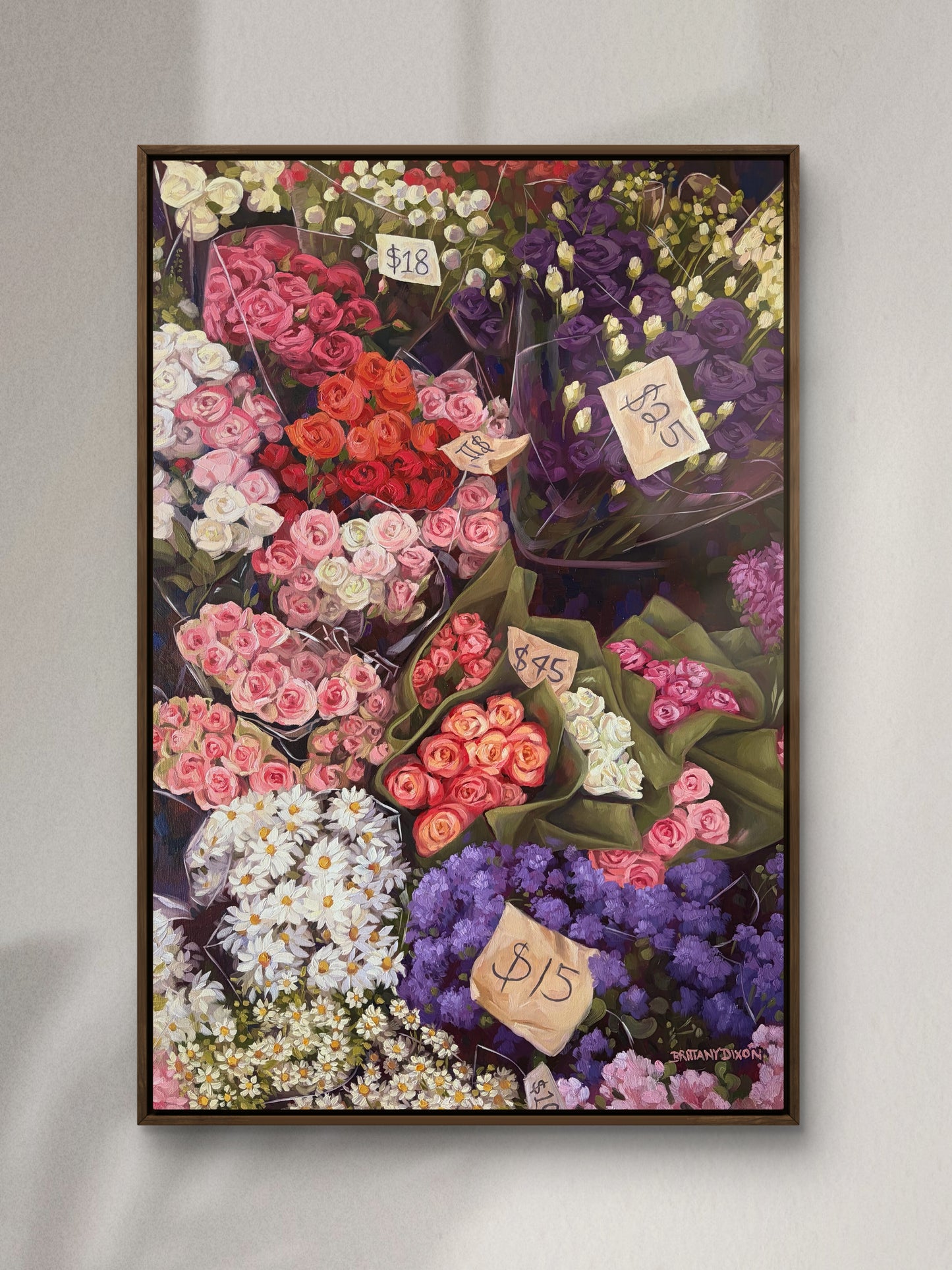 MARKET Original Oil Painting
