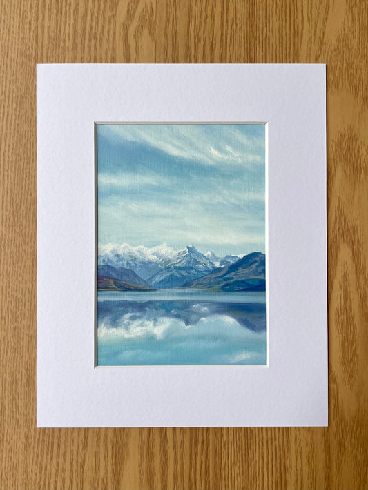 Postcard from New Zealand, Aoraki (Mt Cook) Original Oil Painting