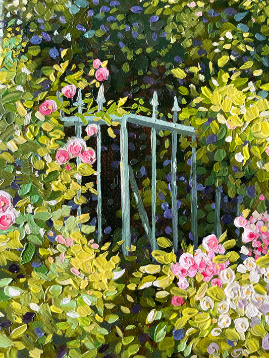 Gate at Giverny Original Oil Painting