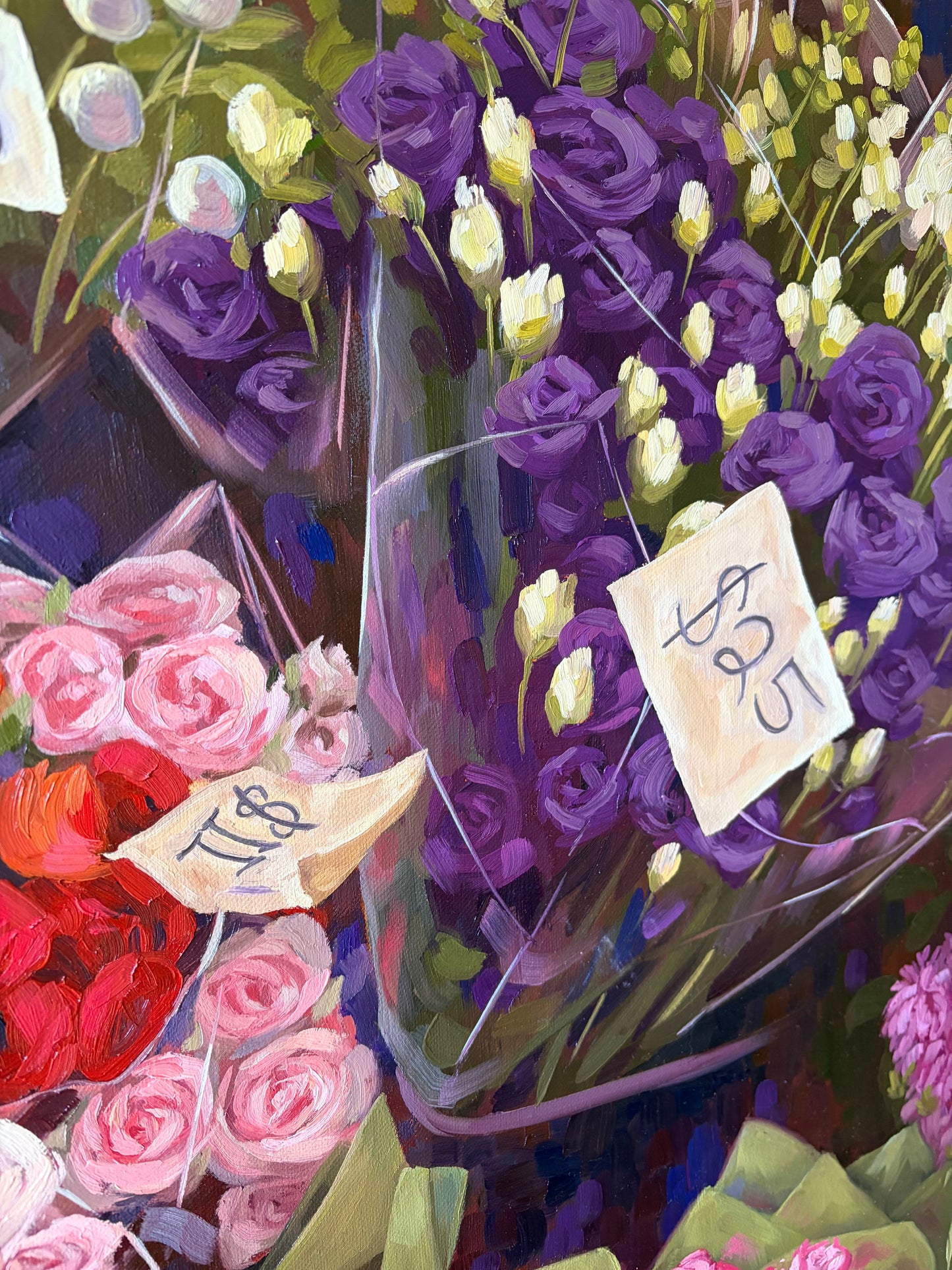 MARKET Original Oil Painting