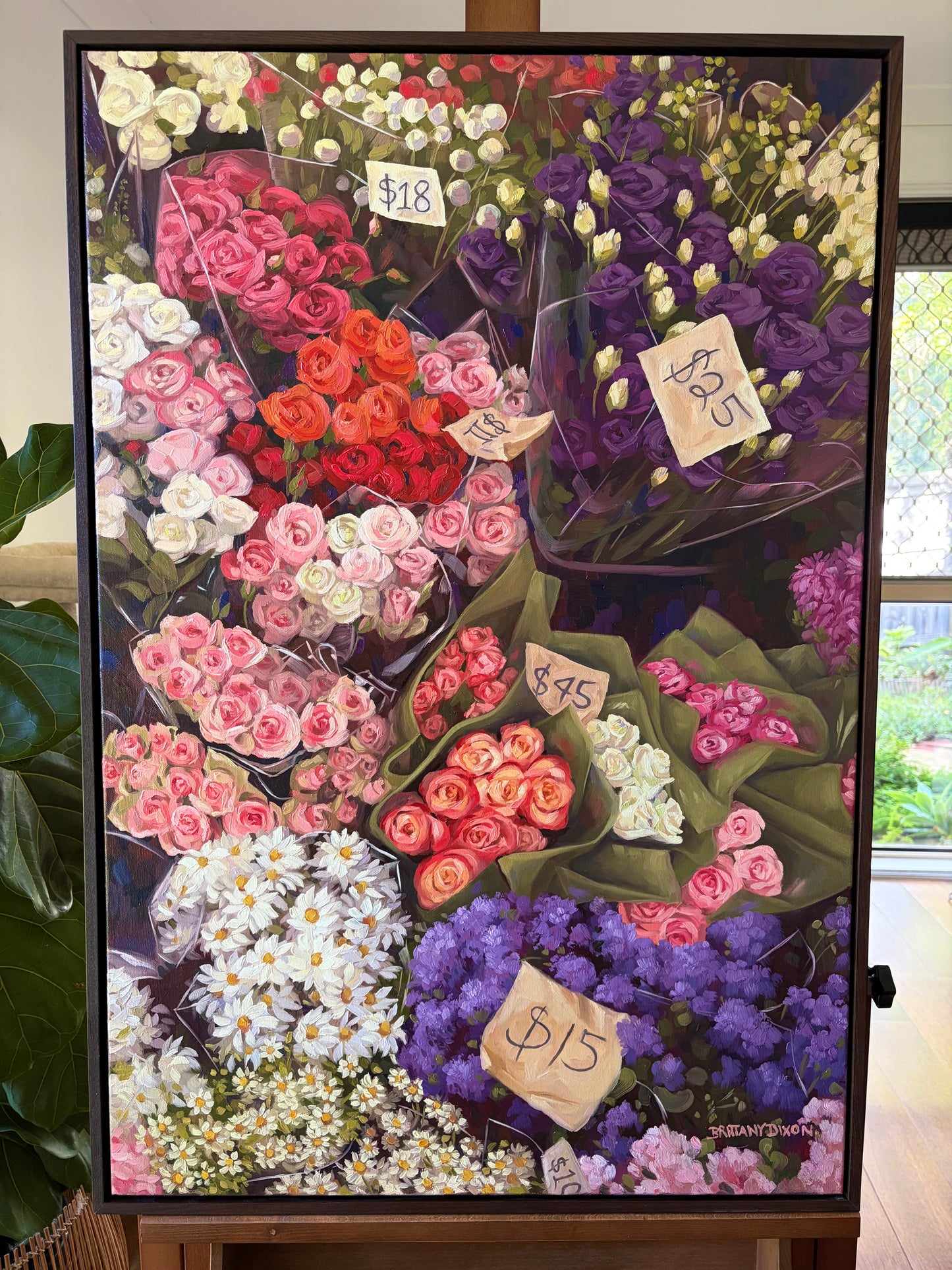 MARKET Original Oil Painting
