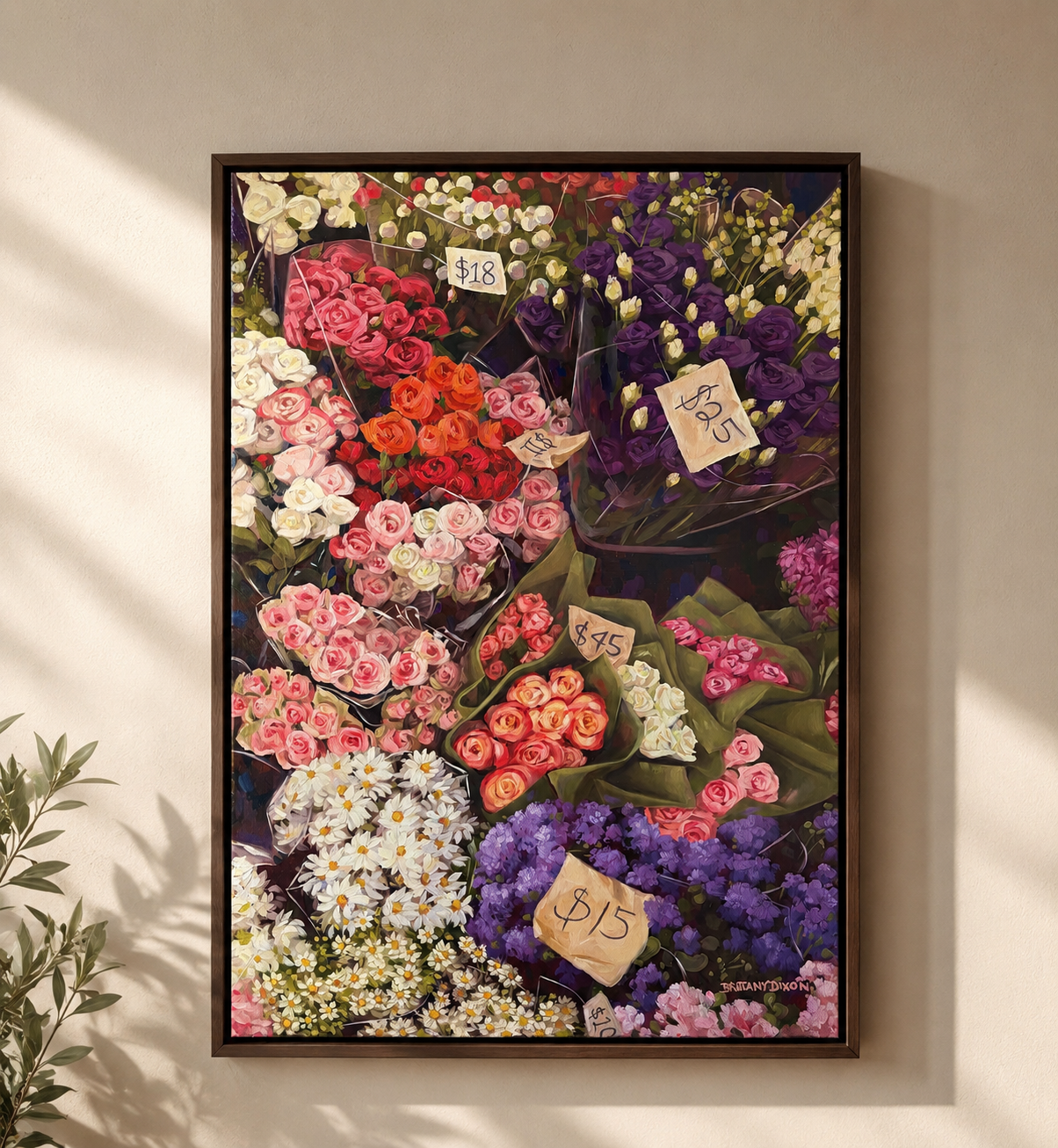 MARKET Original Oil Painting
